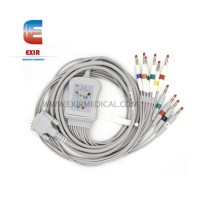 EKG/ECG 10 Lead Wires Cable - Banana Clip